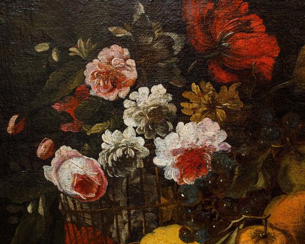 Scuola del XVIII secolo Natura morta con frutta, limoni e fiori  - Asta Old Masters - Associazione Nazionale - Case d'Asta italiane