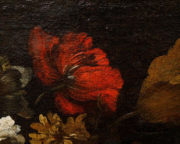 Scuola del XVIII secolo Natura morta con frutta, limoni e fiori  - Asta Old Masters - Associazione Nazionale - Case d'Asta italiane