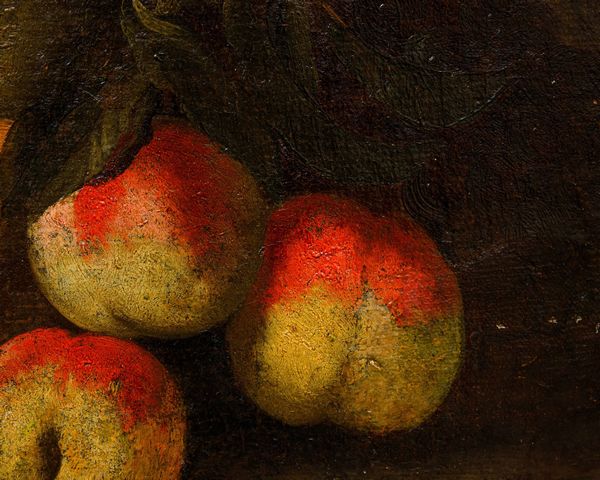 Scuola del XVIII secolo Natura morta con frutta, limoni e fiori  - Asta Old Masters - Associazione Nazionale - Case d'Asta italiane
