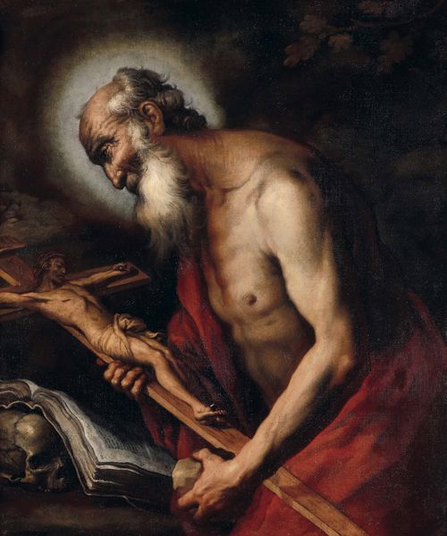 Ermano Stroiffi : San Gerolamo in contemplazione del crocifisso  - Asta Old Masters - Associazione Nazionale - Case d'Asta italiane