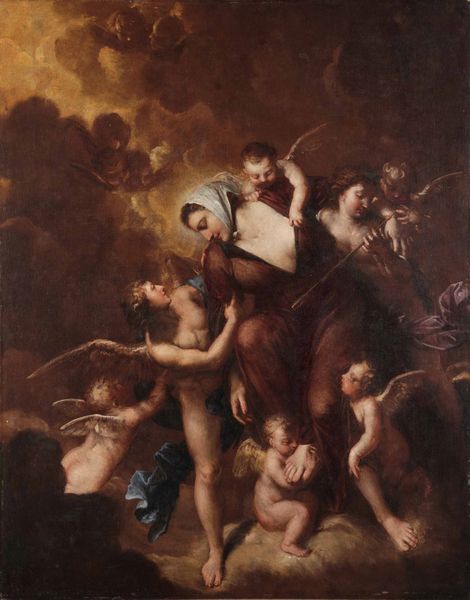 Scuola veneta del XVII secolo Estasi di Santa Teresa d'Avila  - Asta Old Masters - Associazione Nazionale - Case d'Asta italiane