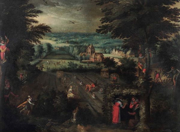 Pauwels Francken detto Paolo Fiammingo, Attribuito a : Paesaggio fantastico  - Asta Old Masters - Associazione Nazionale - Case d'Asta italiane