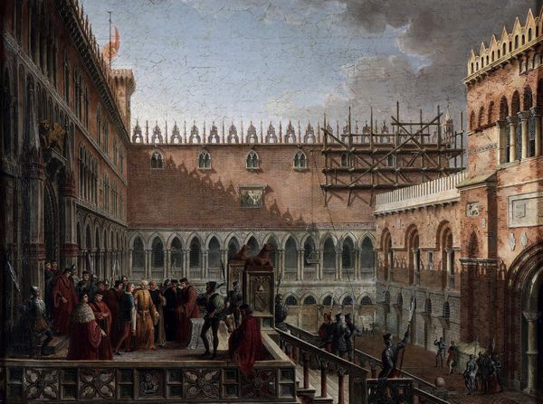 Giuseppe Borsato : La condanna del doge Marin Faliero, 1845  - Asta Old Masters - Associazione Nazionale - Case d'Asta italiane