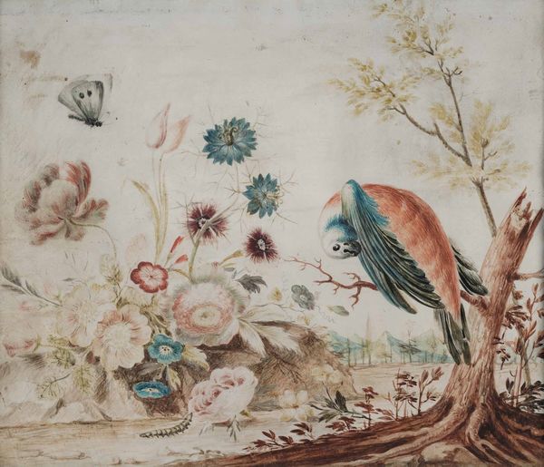 Scuola tedesca del XVIII secolo Soggetti naturalistici  - Asta Old Masters - Associazione Nazionale - Case d'Asta italiane
