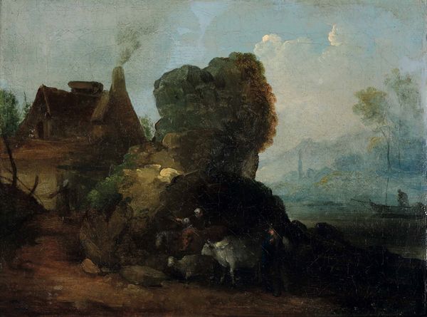 Giuseppe Bernardino Bison : Paesaggio con pastori e armenti  - Asta Old Masters - Associazione Nazionale - Case d'Asta italiane