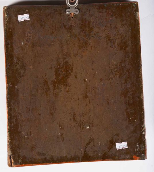 Sano di Pietro, Attribuito a : San Bernardino da Siena sostenuto da due angeli  - Asta Old Masters - Associazione Nazionale - Case d'Asta italiane