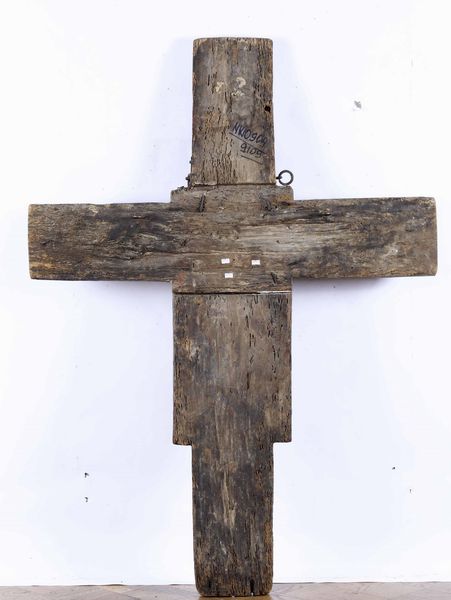 Maestro della Leggenda di Apollo e Dafne (attivo tra il 1480e il 1510 ca.) Crocifisso  - Asta Old Masters - Associazione Nazionale - Case d'Asta italiane