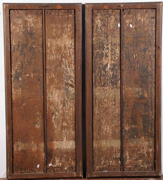 Scuola di Bruxelles del XVI secolo Storie di Santa Eremenziana martire con ritratto di committente  - Asta Old Masters - Associazione Nazionale - Case d'Asta italiane