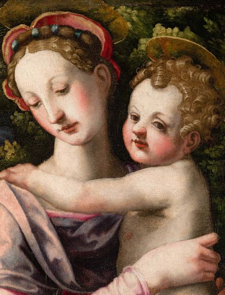 Michele Tosini detto Michele di Ridolfo del Ghirlandaio : Madonna con Bambino e San Giovannino  - Asta Old Masters - Associazione Nazionale - Case d'Asta italiane