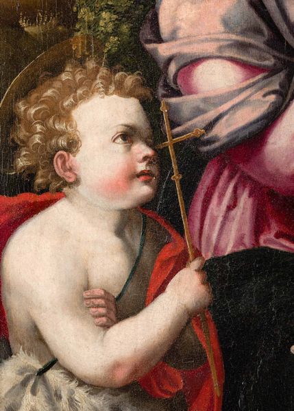 Michele Tosini detto Michele di Ridolfo del Ghirlandaio : Madonna con Bambino e San Giovannino  - Asta Old Masters - Associazione Nazionale - Case d'Asta italiane