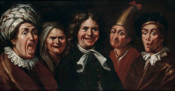 Nicolò Frangipane, Attribuito a : Ritratti caricaturali di cinque personaggi  - Asta Old Masters - Associazione Nazionale - Case d'Asta italiane