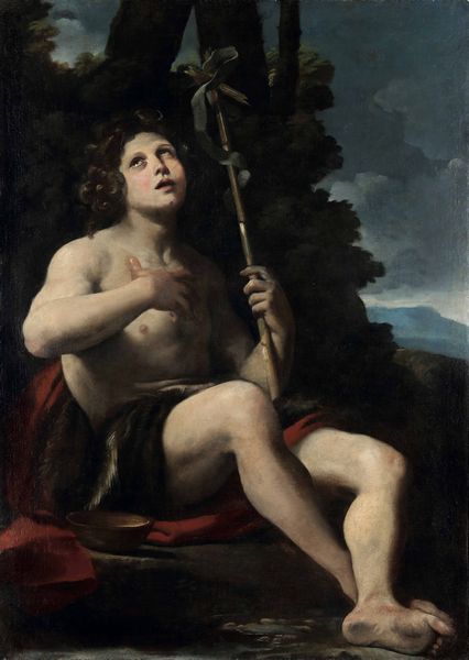 Giovanni Francesco Gessi, Attribuito a : San Giovanni Battista  - Asta Old Masters - Associazione Nazionale - Case d'Asta italiane
