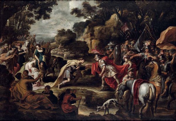 Joseph Heintz il Giovane (Augusta, 1600 circa – Venezia, 1678) : Episodio tratto dall'Antichit� Classica  - Asta Old Masters - Associazione Nazionale - Case d'Asta italiane