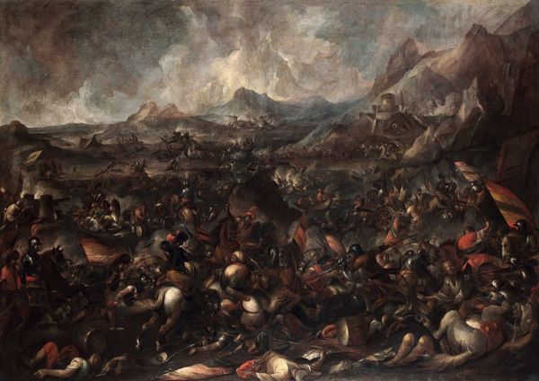 Scuola fiamminga del XVII secolo Scontro di cavalleria  - Asta Old Masters - Associazione Nazionale - Case d'Asta italiane