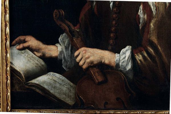 Scuola olandese del XVII secolo Scena di genere con giovane suonatore e donne  - Asta Old Masters - Associazione Nazionale - Case d'Asta italiane