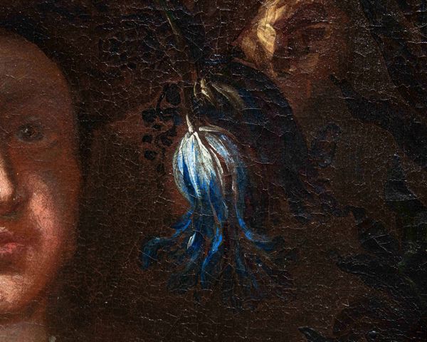 Felice Boselli : Natura morta con due donne  - Asta Old Masters - Associazione Nazionale - Case d'Asta italiane