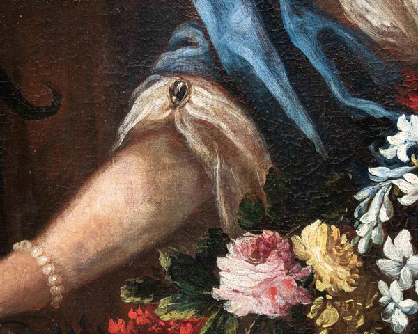 Felice Boselli : Natura morta con due donne  - Asta Old Masters - Associazione Nazionale - Case d'Asta italiane