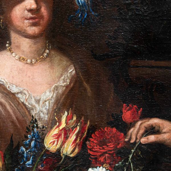 Felice Boselli : Natura morta con due donne  - Asta Old Masters - Associazione Nazionale - Case d'Asta italiane
