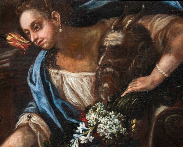 Felice Boselli : Natura morta con due donne  - Asta Old Masters - Associazione Nazionale - Case d'Asta italiane