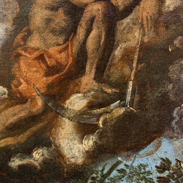 Scuola ferrarese del XVII secolo Il paradiso in terra o l�et� dell�oro  - Asta Old Masters - Associazione Nazionale - Case d'Asta italiane