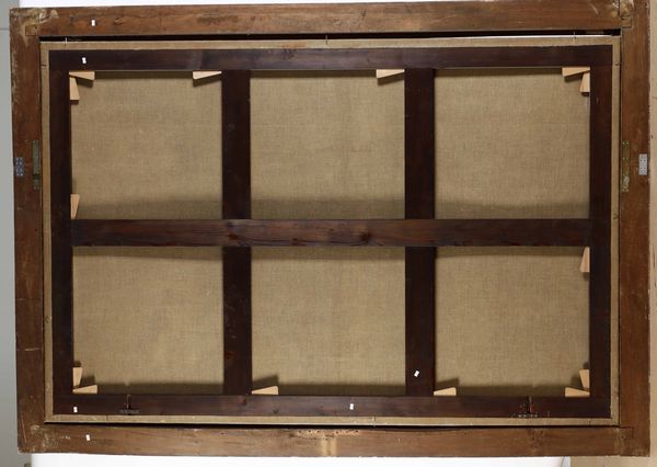 Giuseppe Recco : Natura in posa con composizione di frutti, bacile, tappeti e strumenti musicali  - Asta Old Masters - Associazione Nazionale - Case d'Asta italiane