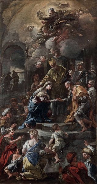 Luca Giordano : Sposalizio della Vergine  - Asta Old Masters - Associazione Nazionale - Case d'Asta italiane