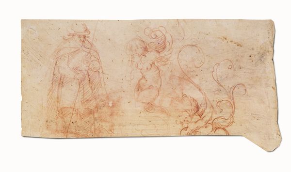 Scuola francese del XVII secolo S. Luigi dei Francesi<BR>Studi di figure e decori a grottesche  - Asta Old Masters - Associazione Nazionale - Case d'Asta italiane