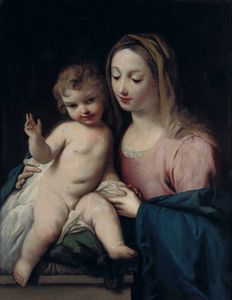 Jacopo Amigoni, Bottega di - Madonna con Bambino