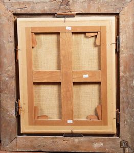 Bernardo Strozzi (1581 Genova - 1644 Venezia) e Jan Roos (1591 Anversa - 1630 Genova) Madonna in una ghirlanda di fiori  - Asta Old Masters - Associazione Nazionale - Case d'Asta italiane