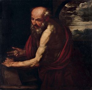 Giovan Battista Langetti, Attribuito a - San Gerolamo