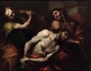Giandomenico Cappellino : La flagellazione di Cristo  - Asta Old Masters - Associazione Nazionale - Case d'Asta italiane