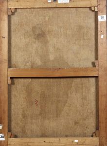 Maestro della tela Jeans (attivo in Lombardia nel XVII secolo), attribuito a La filatrice  - Asta Old Masters - Associazione Nazionale - Case d'Asta italiane