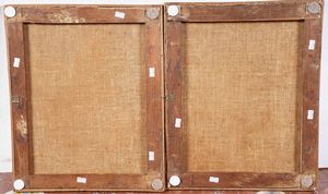 Jan Frans van Bloemen detto l’Orizzonte : Vedute con figure e architetture  - Asta Old Masters - Associazione Nazionale - Case d'Asta italiane