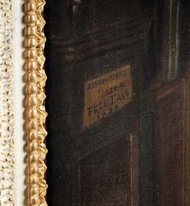 Alessandro Piazza : Nobili riuniti nel Palazzo Ducale di Venezia  - Asta Old Masters - Associazione Nazionale - Case d'Asta italiane