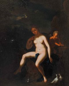 Pieter van der Werff, Cerchia di : Venere e Amore  - Asta Old Masters - Associazione Nazionale - Case d'Asta italiane
