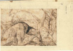 Scuola napoletana del XVII secolo Studi di figure  - Asta Old Masters - Associazione Nazionale - Case d'Asta italiane