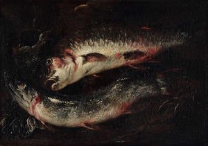 Giuseppe Recco - Natura morta con pesci
