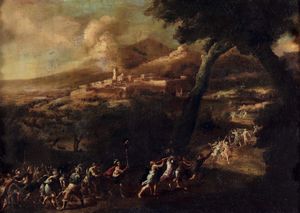 Gaspard Dughet, Attribuito a - Il trionfo di David