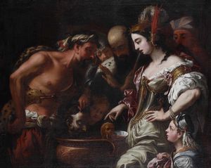 Scuola del XVIII secolo Salom� con la testa del Battista  - Asta Old Masters - Associazione Nazionale - Case d'Asta italiane
