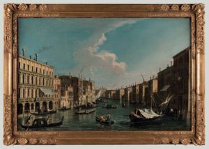 Apollonio Facchinetti detto Apollonio Domenichini, Maestro della Fondazione Langmatt - Il Canal Grande da Palazzo Moro Lin e da Ca� Foscari verso la chiesa della Carit�