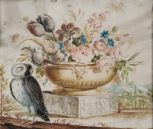 Scuola tedesca del XVIII secolo Soggetti naturalistici  - Asta Old Masters - Associazione Nazionale - Case d'Asta italiane