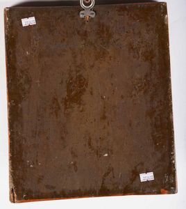 Sano di Pietro, Attribuito a : San Bernardino da Siena sostenuto da due angeli  - Asta Old Masters - Associazione Nazionale - Case d'Asta italiane