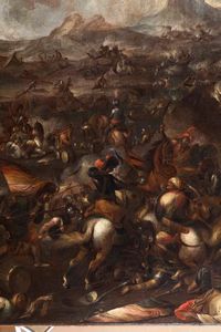 Scuola fiamminga del XVII secolo Scontro di cavalleria  - Asta Old Masters - Associazione Nazionale - Case d'Asta italiane
