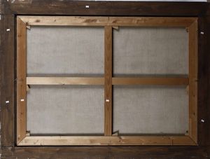 Scuola del XVII secolo Natura morta con composizione di frutta e cesta in vimini  - Asta Old Masters - Associazione Nazionale - Case d'Asta italiane