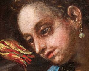 Felice Boselli : Natura morta con due donne  - Asta Old Masters - Associazione Nazionale - Case d'Asta italiane