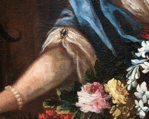 Felice Boselli : Natura morta con due donne  - Asta Old Masters - Associazione Nazionale - Case d'Asta italiane