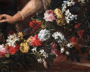 Felice Boselli : Natura morta con due donne  - Asta Old Masters - Associazione Nazionale - Case d'Asta italiane