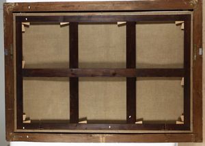 Giuseppe Recco : Natura in posa con composizione di frutti, bacile, tappeti e strumenti musicali  - Asta Old Masters - Associazione Nazionale - Case d'Asta italiane