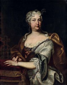 Johann Gottfried Auerbach, Attribuito a - Ritratti del imperatore Carlo VI e dell'imperatrice Elisabetta di Brunsvick