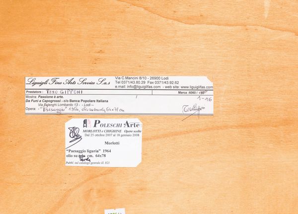 Ennio Morlotti : Paesaggio  - Asta Arte Moderna e Contemporanea - Associazione Nazionale - Case d'Asta italiane